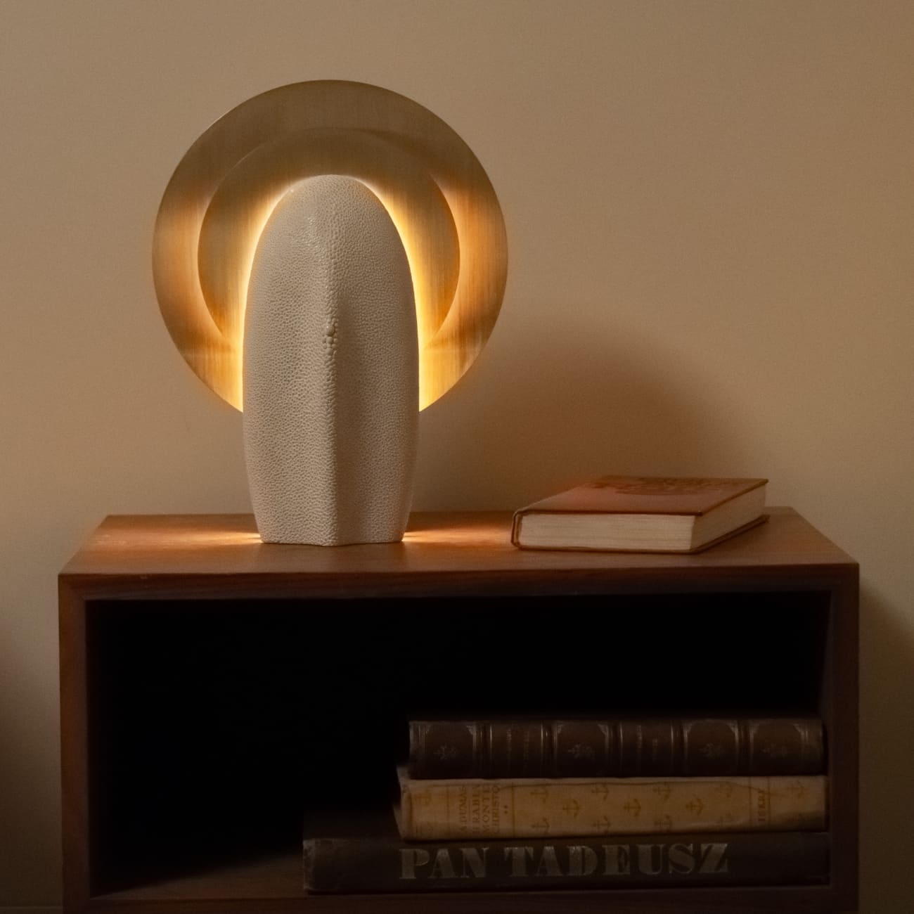 Mother of the Light collectible lighting object displayed in a residential interior