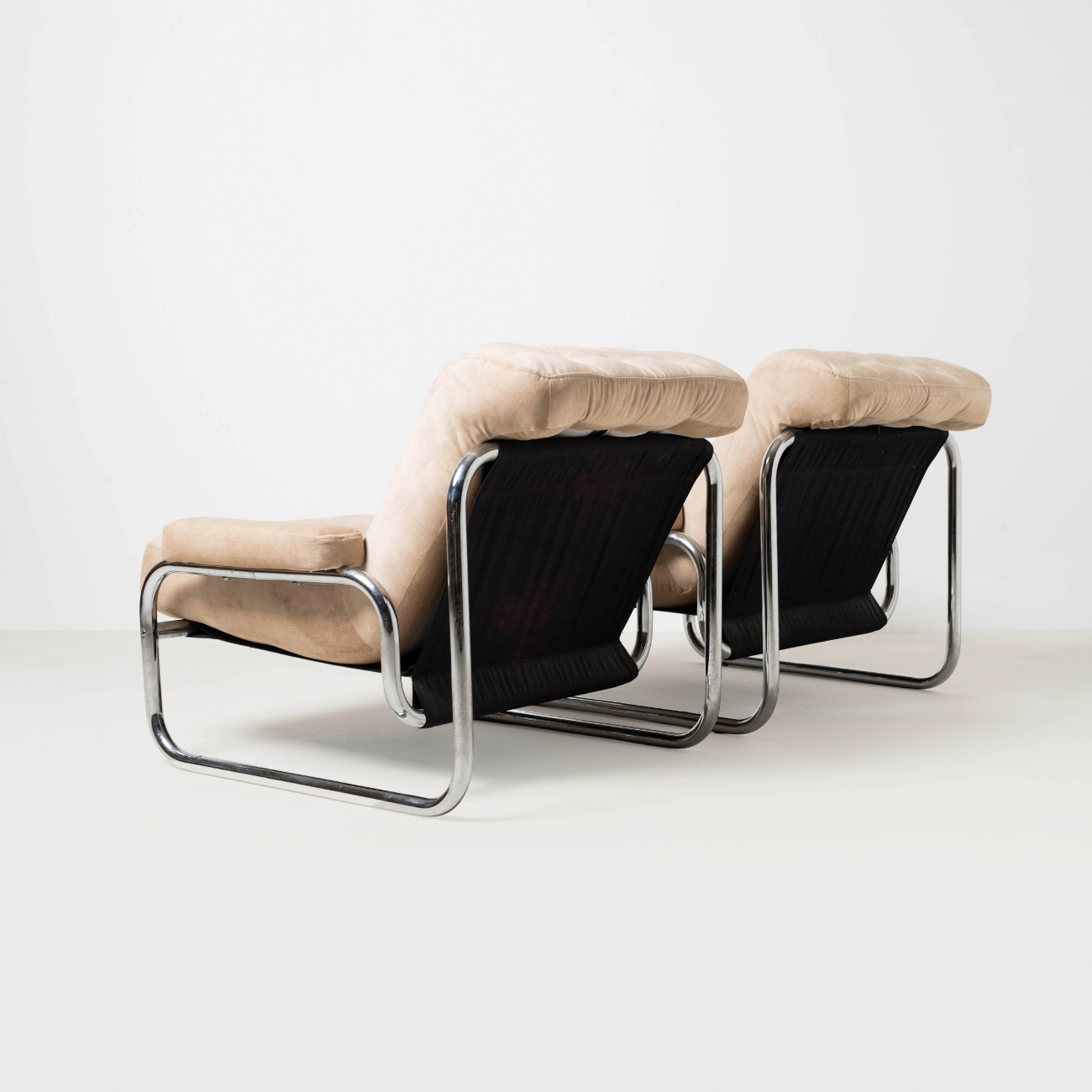 Borkum lounge chairs, rear three quarter view.