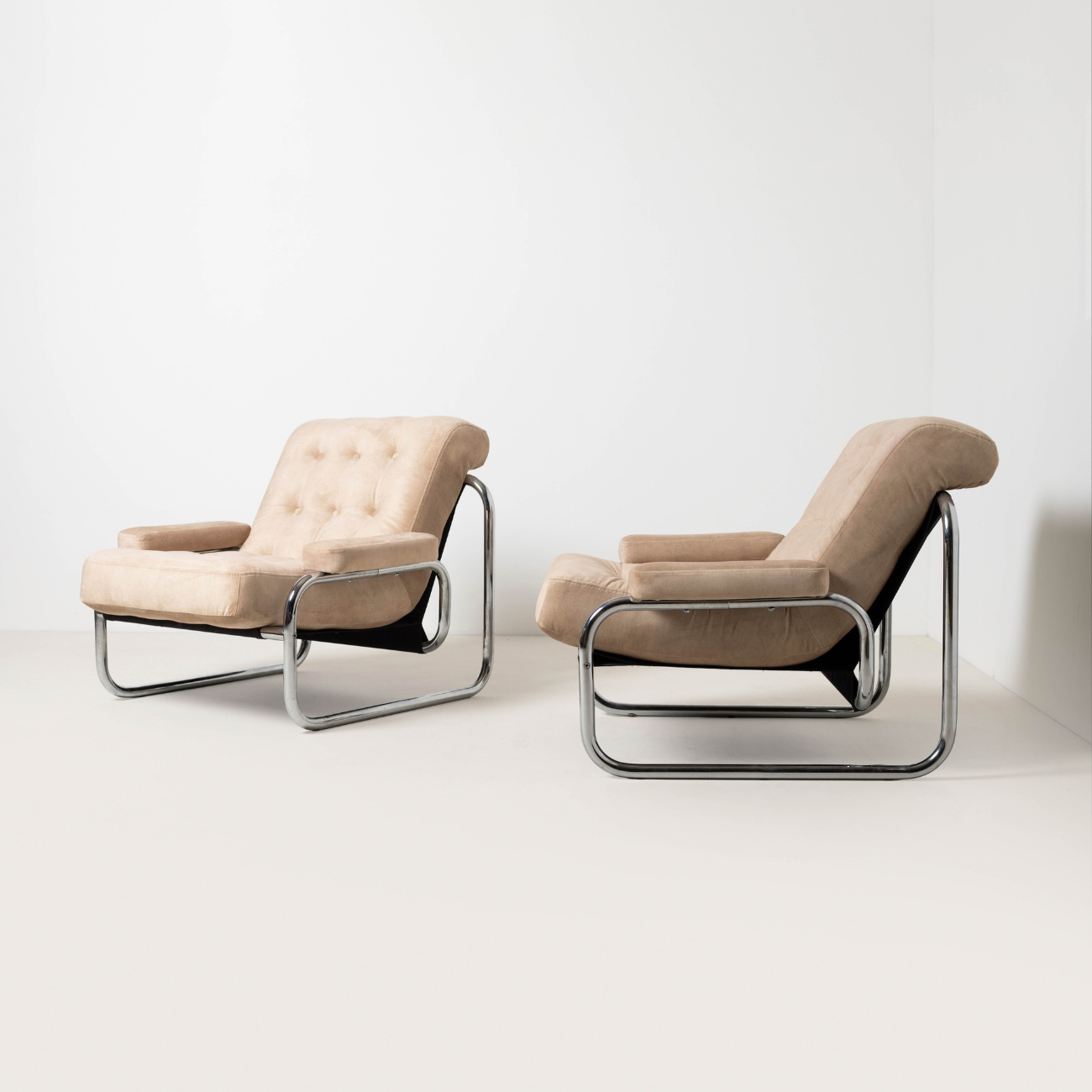Set of two Borkum lounge chairs by Johan Bertil Häggström for IKEA, 1970s.