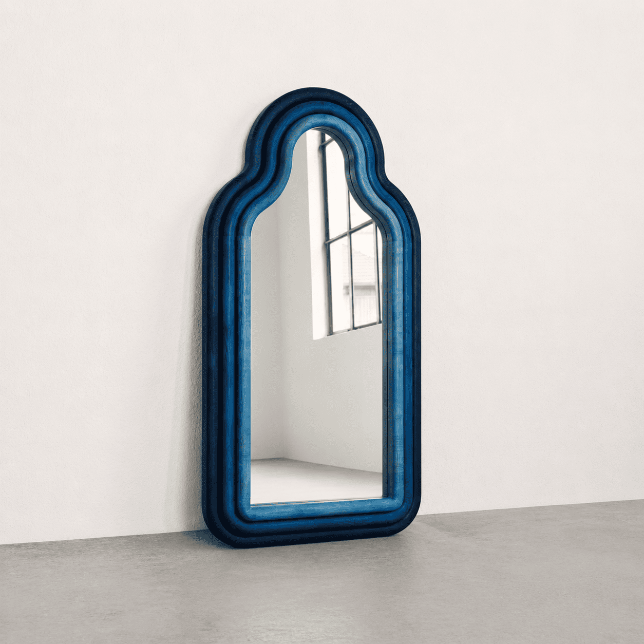 TRN Triple ash wood wall mirror by Pani Jurek presented by maybel, a curated destination for collectible design, functional art and contemporary craftsmanship.